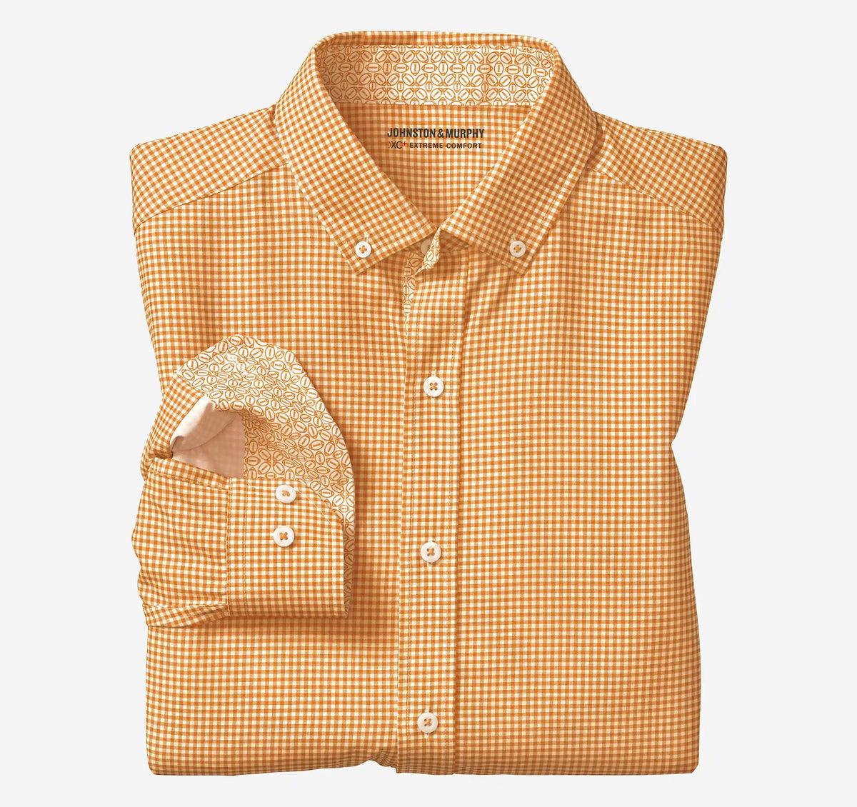 Game Day XC+™ Long-Sleeve Gingham Shirt - Orange