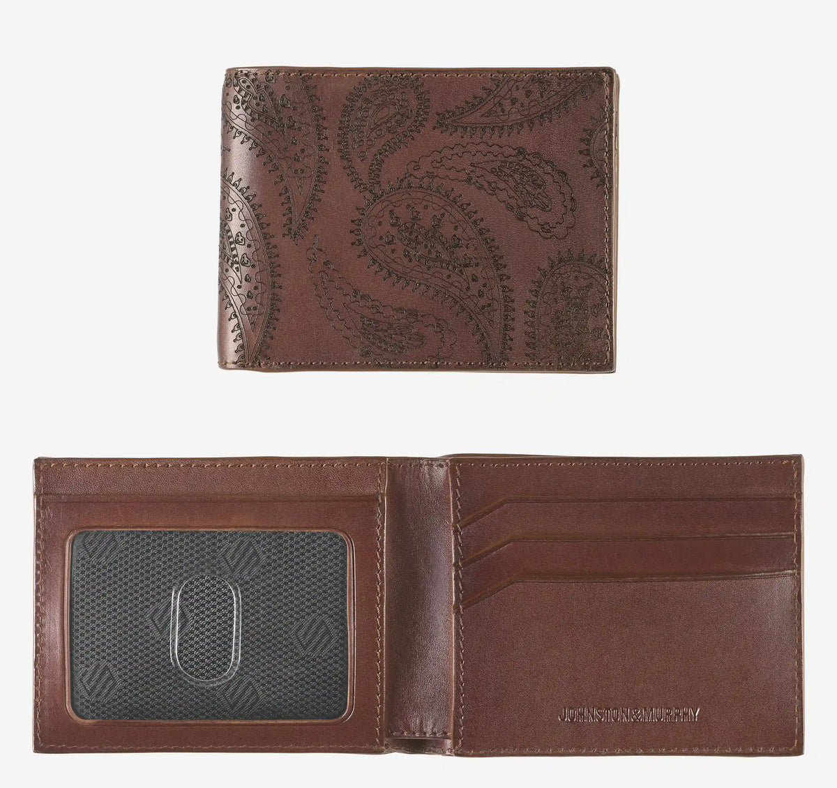 Dress Paisley Billfold Wallet - Mahogany