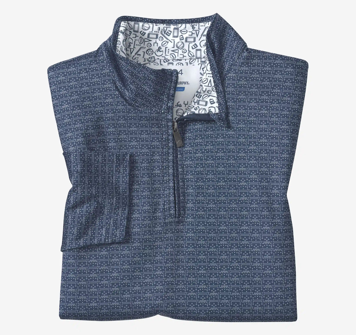 Game Day XC4® Plays Print Quarter-Zip - Navy