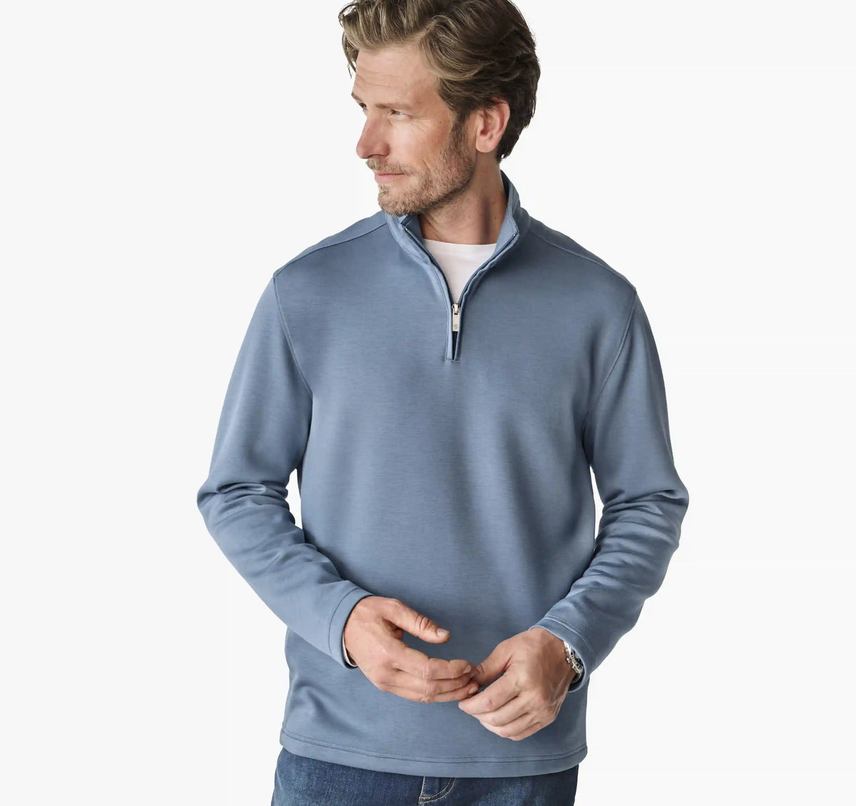 Essential Quarter-Zip - Slate Blue