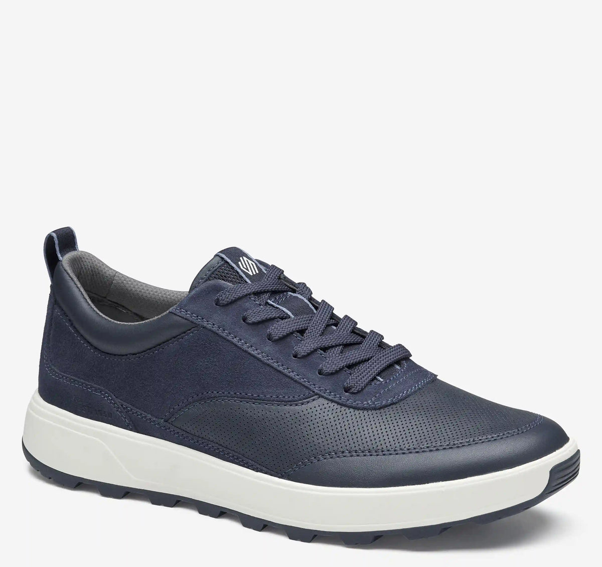 Lucas U-Throat - Navy Full-Grain Leather/Suede