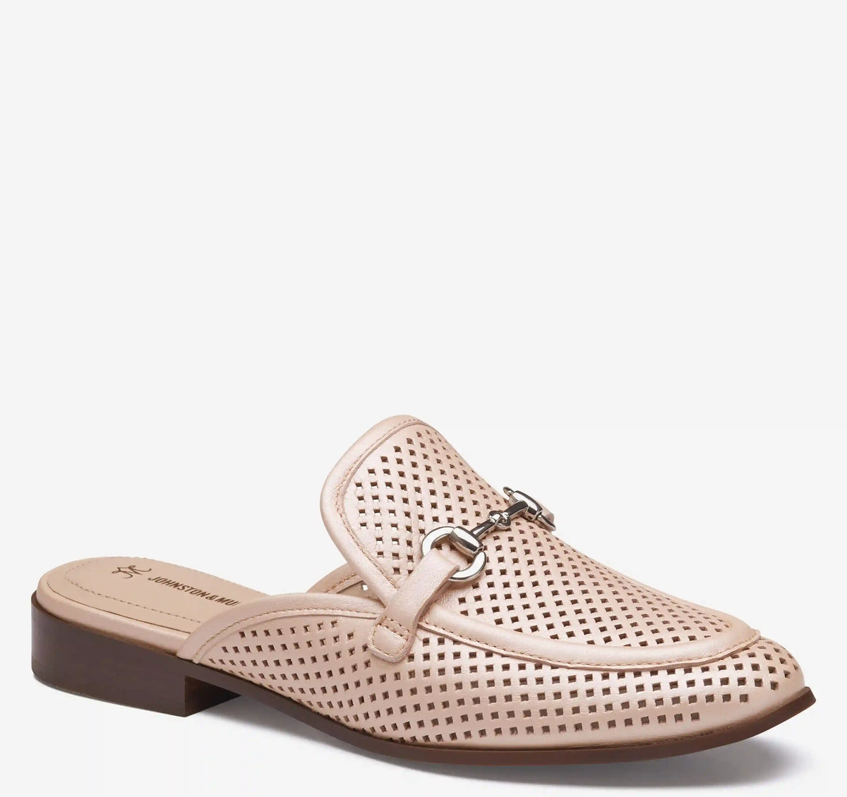 Ali Perfed Bit Mule - Blush Pearlized Glove Leather