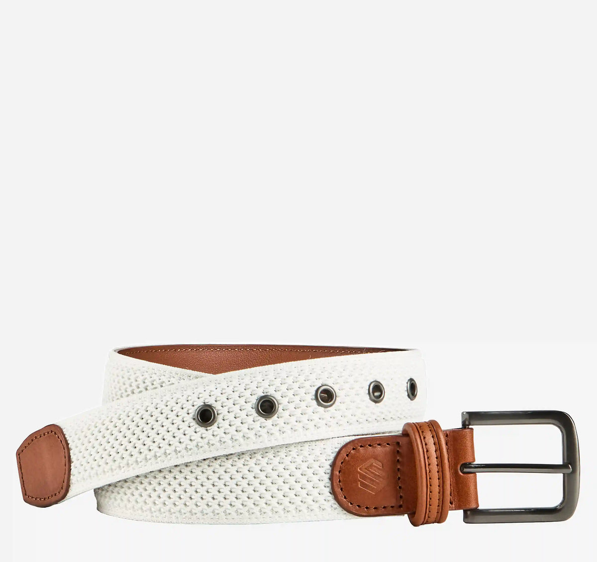 Amherst Engineered Knit Belt - Cream