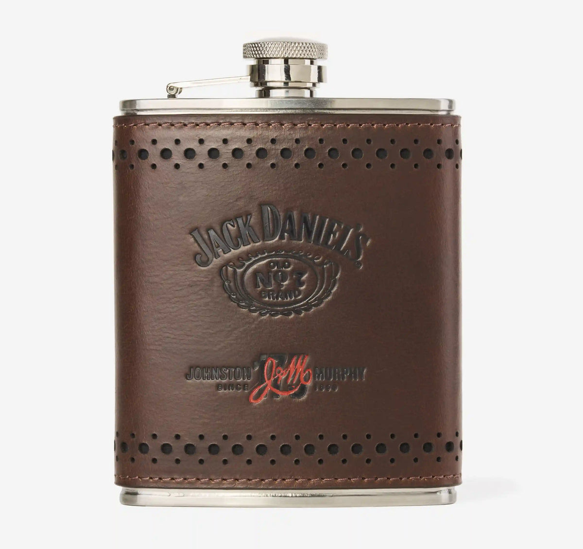 Jack Daniel’s x J&M 175th Leather-Wrapped Flask - Brown