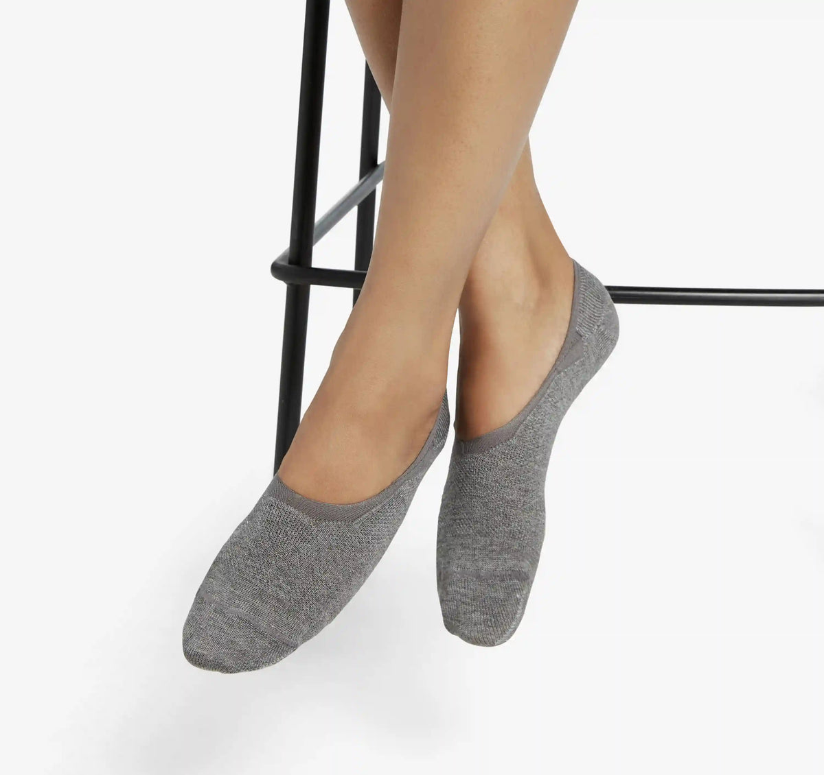 High-Rise Liner Sock - Black